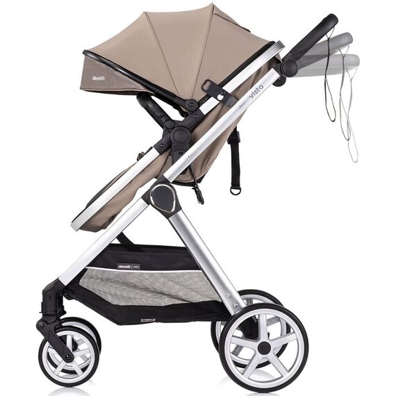 Carucior Chipolino Vista 2 in 1 tiramisu, Culoare: Crem, Model: 2 in 1 - poza 4 - ExclusivMAG.ro