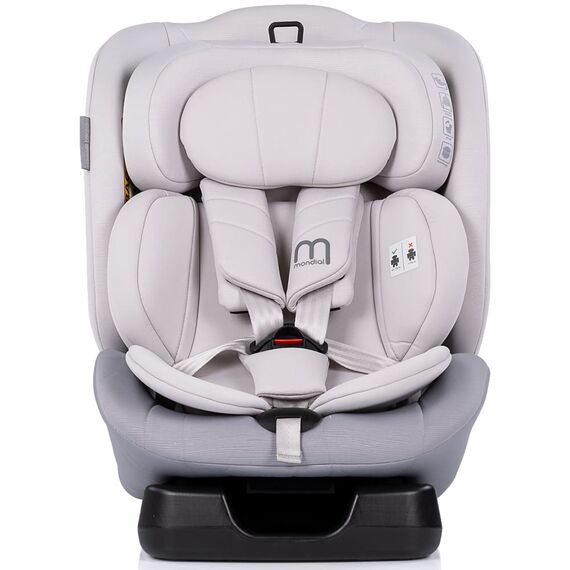 Scaun auto Chipolino Mondial I-Size 40-150 cm platinum, Culoare: Gri deschis, Grupa: 0-36kg (0 luni - 12 ani) - poza 2 - ExclusivMAG.ro