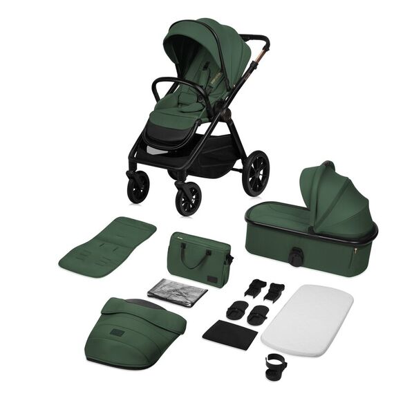 Cărucior 2 în 1 Lionelo Layla - Verde, Culoare: Verde, Model: 2 in 1 - poza 3 - ExclusivMAG.ro