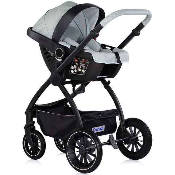 Carucior Chipolino Prestige 3 in 1 matcha, Culoare: Gri deschis, Model: 3 in 1 - poza 12 - ExclusivMAG.ro