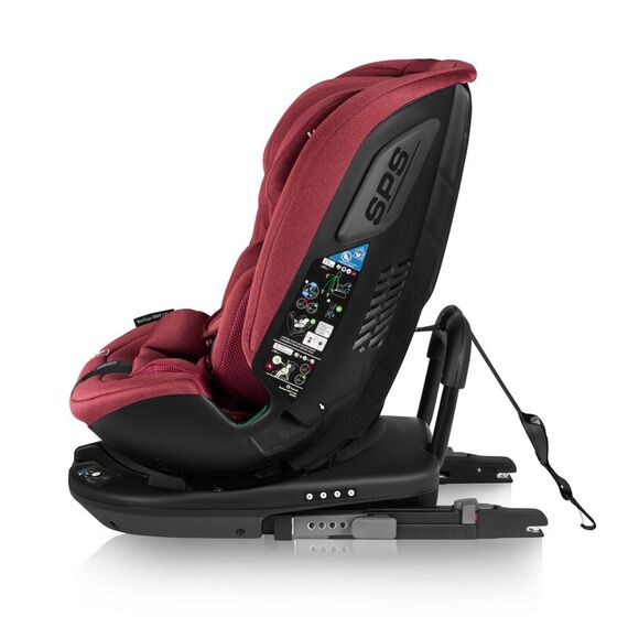 Scaun auto, Lionelo, Bastiaan RWF i-Size, Rotire 360 grade, 0-36 Kg, ECE R129, Rosu, Culoare: Rosu, Grupa: 0-36kg (0 luni - 12 ani) - poza 7 - ExclusivMAG.ro