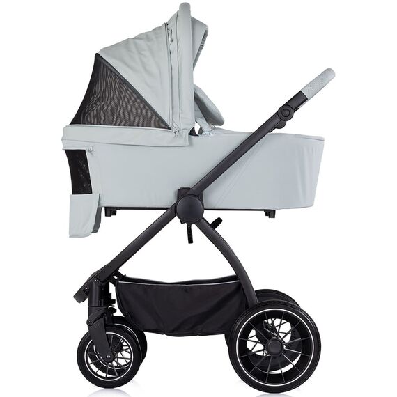 Carucior Chipolino Prestige 3 in 1 matcha, Culoare: Gri deschis, Model: 3 in 1 - poza 5 - ExclusivMAG.ro