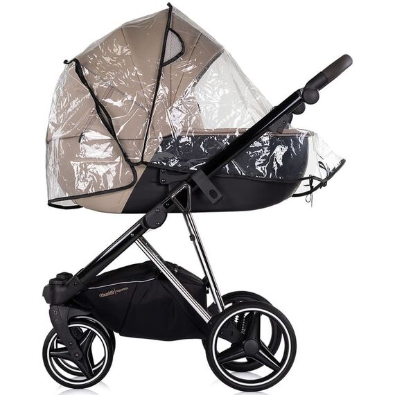 Carucior Chipolino Imperium 3 in 1 latte, Culoare: Crem, Model: 3 in 1 - poza 3 - ExclusivMAG.ro