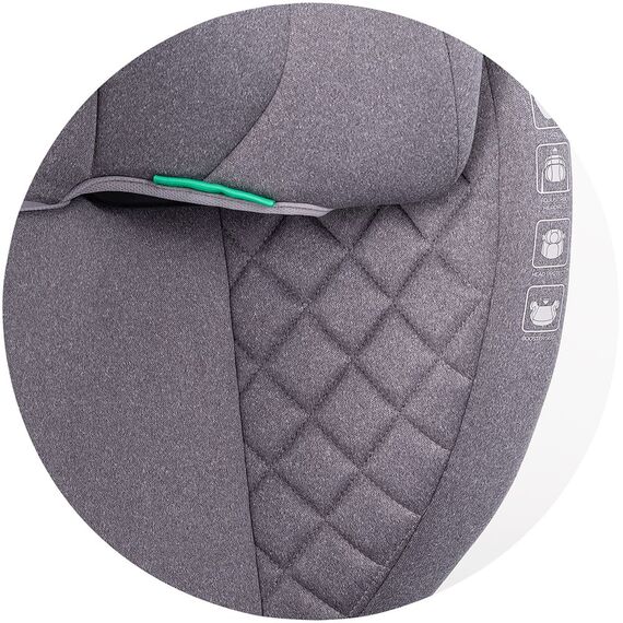 Scaun auto Chipolino Cyber I-Size 100-150 cm platinum, Culoare: Gri, Grupa: 15-36kg (4 ani - 12 ani) - poza 9 - ExclusivMAG.ro