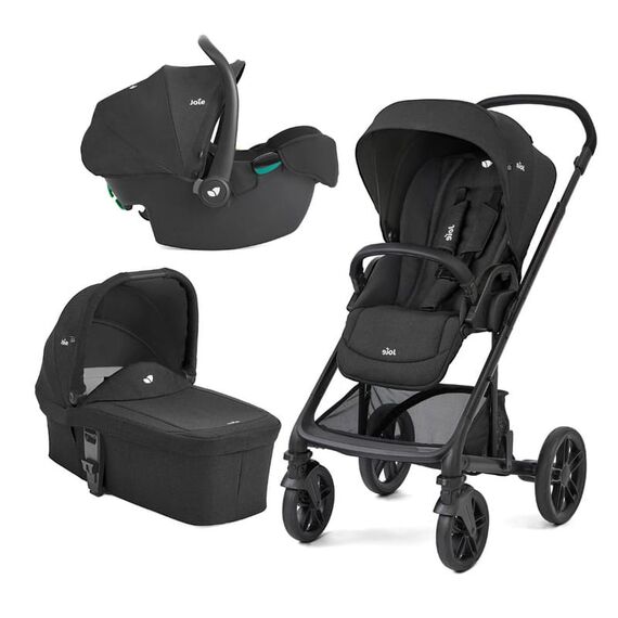 Carucior multifunctional 3 in 1 Joie Chrome 2 Raven, Culoare: Negru, Model: 3 in 1  - ExclusivMAG.ro