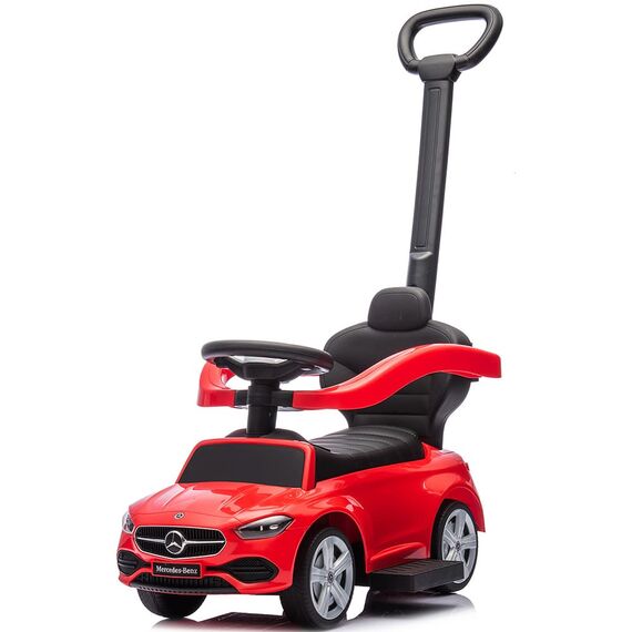 Masinuta de impins Chipolino Mercedes Benz C-Class cu maner red, Culoare: Rosu - poza 3 - ExclusivMAG.ro