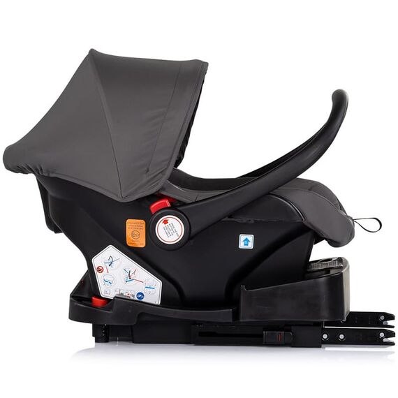 Carucior Chipolino Imperium 3 in 1 charcoal, Culoare: Gri/Negru, Model: 3 in 1 - poza 18 - ExclusivMAG.ro
