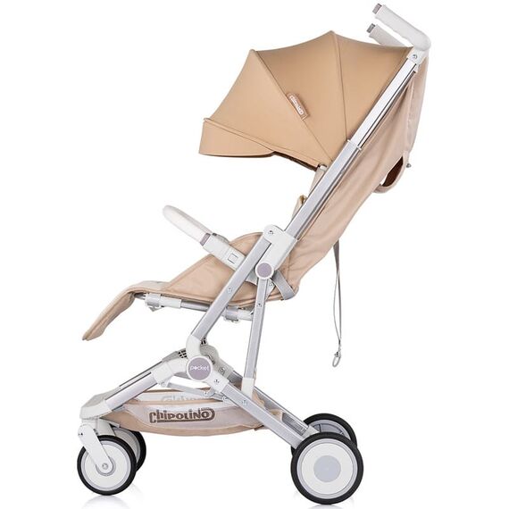 Carucior sport Chipolino Pocket latte, Culoare: Crem, Model: sport - poza 2 - ExclusivMAG.ro
