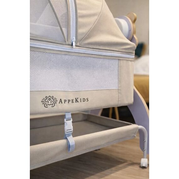 Patut Multifunctional cu leganare electrica, sunete si Bluetooth, AppeKids - Buggy - poza 7 - ExclusivMAG.ro