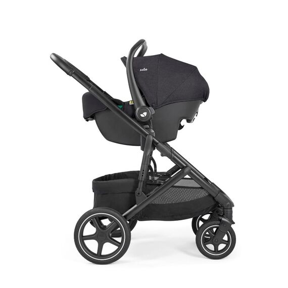 Joie - Scoica auto i-Snug 2 cu tetiera reglabila, 40-75 cm, Raven, testata ADAC si certificata R129, Culoare: Negru, Grupa: 0-13kg (0 luni - 12 luni) - poza 3 - ExclusivMAG.ro