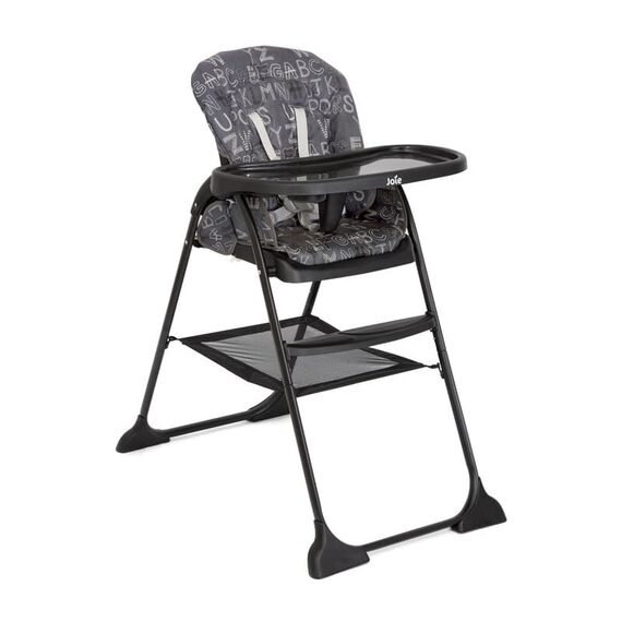 Joie - Scaun de masa Mimzy Snacker ABC Charcoal, Culoare: Negru/Alb  - ExclusivMAG.ro