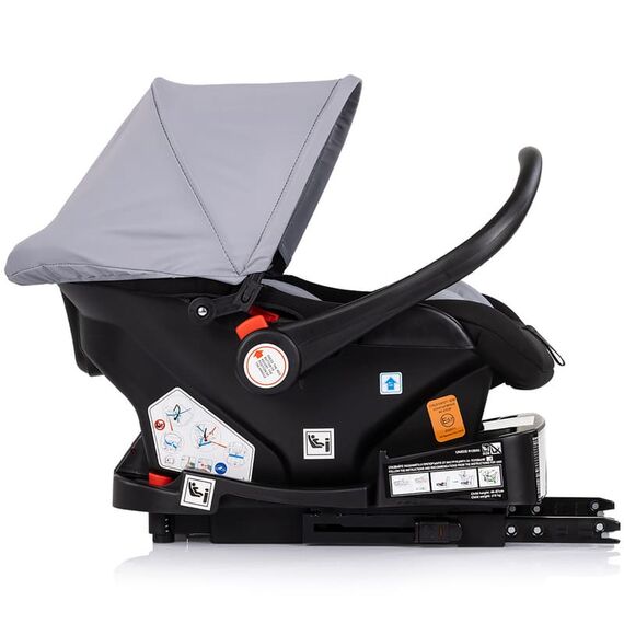 Carucior Chipolino Amore 3 in 1 platinum, Culoare: Gri deschis, Model: 3 in 1 - poza 11 - ExclusivMAG.ro