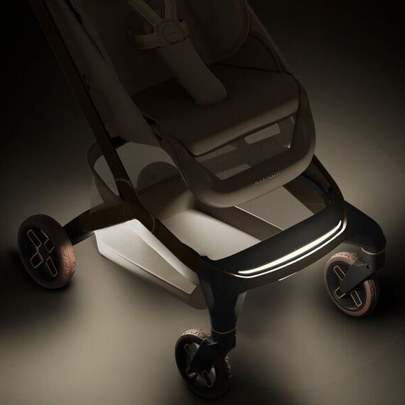 Cărucior Maxi-Cosi Fame Cabin, Ultra-Compact 0-22 kg - Sapphire Sand, Culoare: Gri deschis, Model: sport - poza 10 - ExclusivMAG.ro