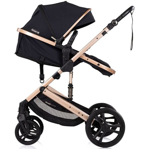 Carucior Chipolino Amore 2 in 1 noir, Culoare: Negru/Auriu, Model: 2 in 1 - poza 7 - ExclusivMAG.ro