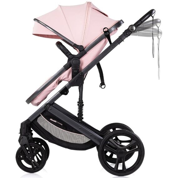 Carucior Chipolino Amore 2 in 1 powder pink, Culoare: Roz, Model: 2 in 1 - poza 4 - ExclusivMAG.ro