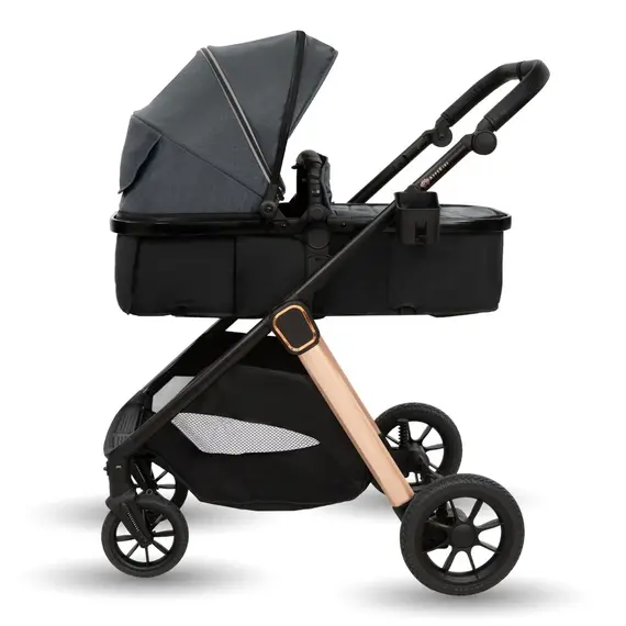 Carucior transformabil 2in1, Appekids Elite - Navy Grey, Culoare: Gri/Negru, Model: 2 in 1 - poza 2 - ExclusivMAG.ro