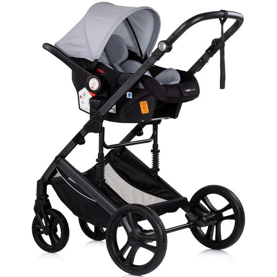 Carucior Chipolino Amore 3 in 1 platinum, Culoare: Gri deschis, Model: 3 in 1 - poza 9 - ExclusivMAG.ro