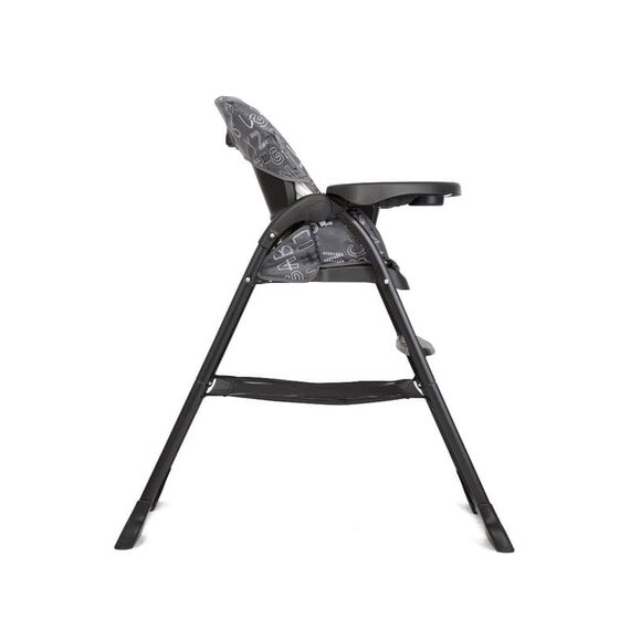 Joie - Scaun de masa Mimzy Snacker ABC Charcoal, Culoare: Negru/Alb - poza 3 - ExclusivMAG.ro