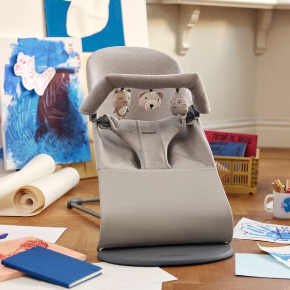 BabyBjorn - Balansoar Bliss Sand Grey, 3D Jersey, Culoare: Gri - poza 3 - ExclusivMAG.ro