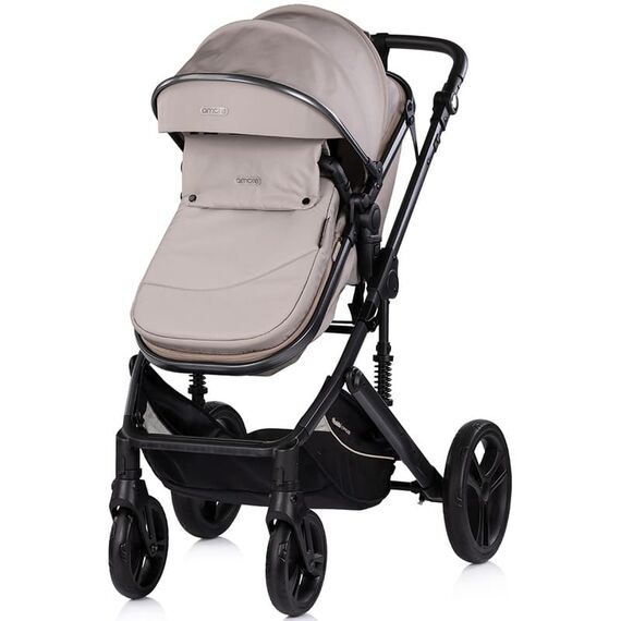 Carucior Chipolino Amore 3 in 1 latte, Culoare: Crem, Model: 3 in 1 - poza 4 - ExclusivMAG.ro