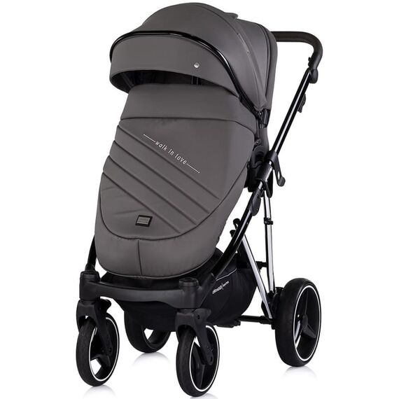 Carucior Chipolino Imperium 3 in 1 charcoal, Culoare: Gri/Negru, Model: 3 in 1 - poza 7 - ExclusivMAG.ro