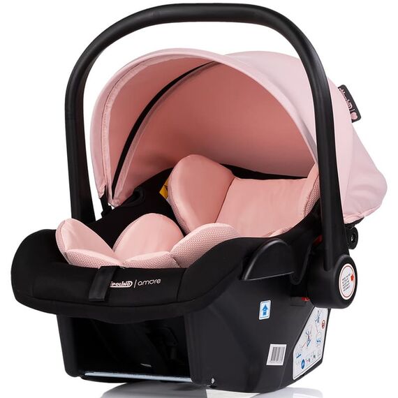 Carucior Chipolino Amore 3 in 1 powder pink, Culoare: Roz, Model: 3 in 1 - poza 12 - ExclusivMAG.ro