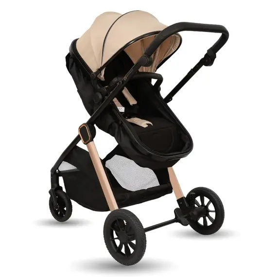 Carucior transformabil 2in1, Appekids Elite - Sand, Culoare: Bej, Model: 2 in 1 - poza 4 - ExclusivMAG.ro