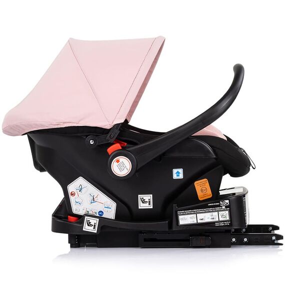 Carucior Chipolino Amore 3 in 1 powder pink, Culoare: Roz, Model: 3 in 1 - poza 14 - ExclusivMAG.ro