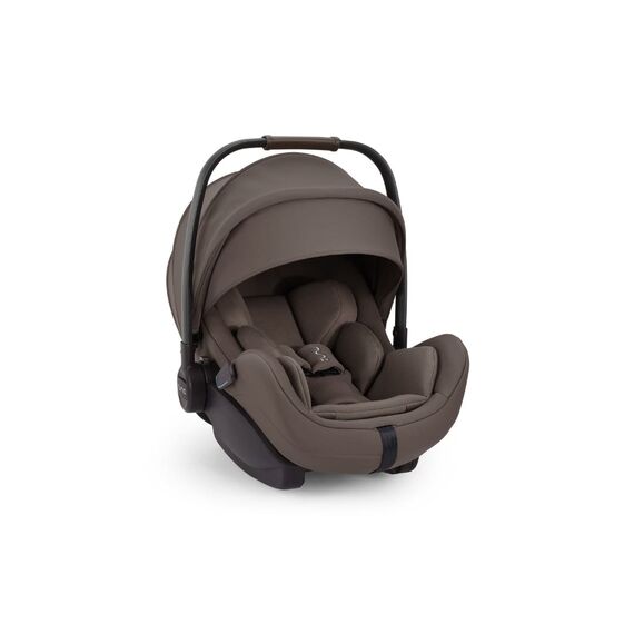 Nuna - Scoica auto cu functie de recline ARRA flex Chestnut, nastere-87 cm, testata ADAC si certificata R129, Culoare: Crem, Grupa: 0-13kg (0 luni - 12 luni)  - ExclusivMAG.ro