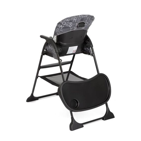 Joie - Scaun de masa Mimzy Snacker ABC Charcoal, Culoare: Negru/Alb - poza 5 - ExclusivMAG.ro