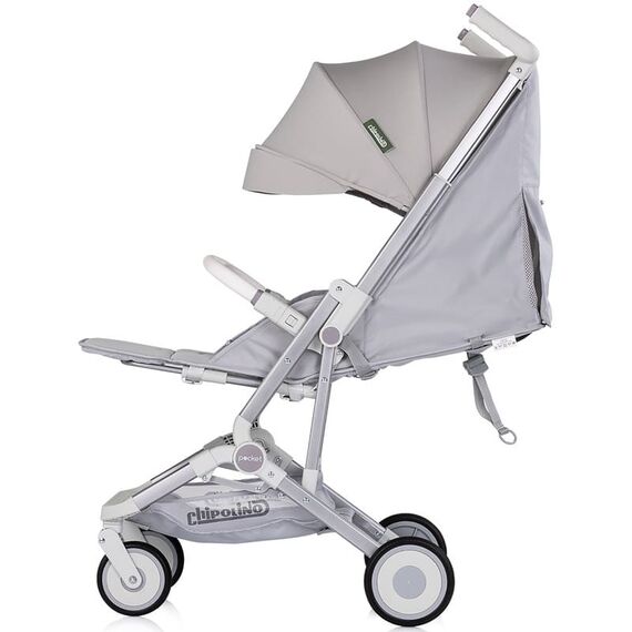Carucior sport Chipolino Pocket platinum, Culoare: Gri deschis, Model: sport - poza 4 - ExclusivMAG.ro