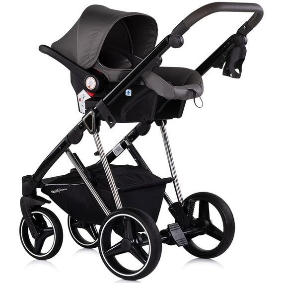 Carucior Chipolino Imperium 3 in 1 charcoal, Culoare: Gri/Negru, Model: 3 in 1 - poza 14 - ExclusivMAG.ro