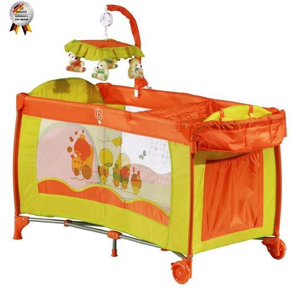 Patut pliant Sleeper Deluxe Orange - Babygo - poza 2 - ExclusivMAG.ro