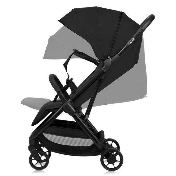 Carucior sport, Lionelo, Julie Air, Pana la 22 kg, 6 luni+, Negu Onyx, Culoare: Negru, Model: sport - poza 4 - ExclusivMAG.ro