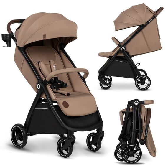 Carucior sport, Lionelo, Ingrid, Pana la 22 Kg, 6 luni+, Bej, Culoare: Bej, Model: sport - poza 2 - ExclusivMAG.ro