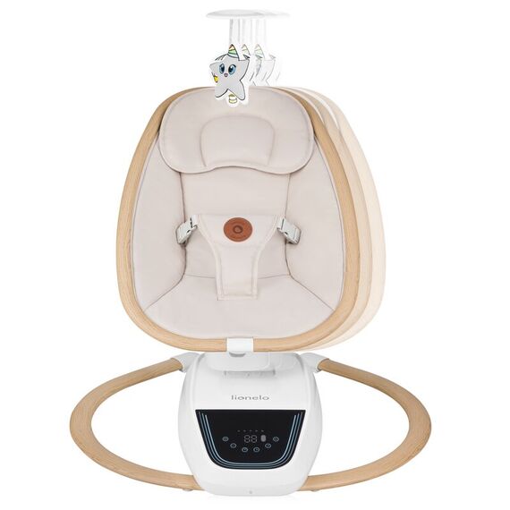 Balansoar si sezlong, Lionelo, Olivia, 2 in 1, Electric, Cu leganare 3D, Bej - poza 4 - ExclusivMAG.ro