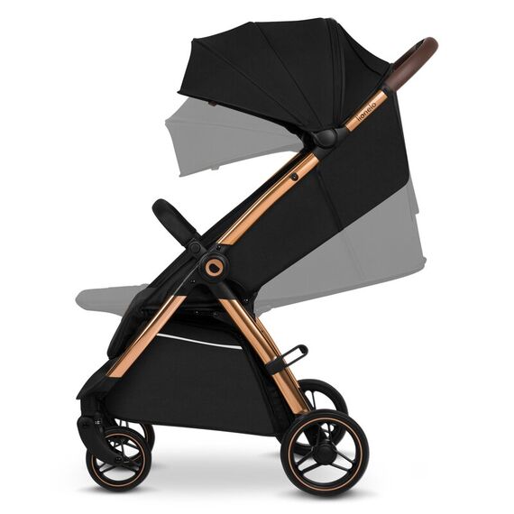 Carucior sport, Lionelo, Ingrid, Pana la 22 Kg, 6 luni+, Negru, Culoare: Negru/Auriu, Model: sport - poza 4 - ExclusivMAG.ro
