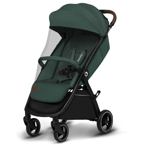 Carucior sport, Lionelo, Ingrid, Pana la 22 Kg, 6 luni+, Verde, Culoare: Verde inchis, Model: sport - poza 6 - ExclusivMAG.ro