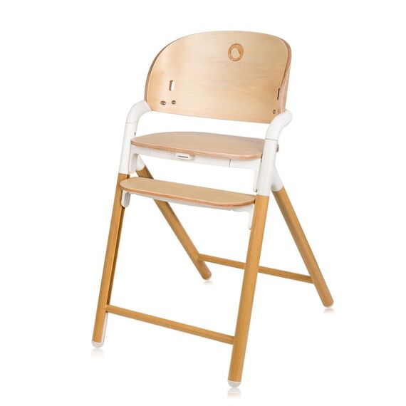 Scaun de masa multifunctional Celia, Lionelo, Din lemn de fag, 6 luni- adult, Alb/Natural, Culoare: Natur - poza 5 - ExclusivMAG.ro