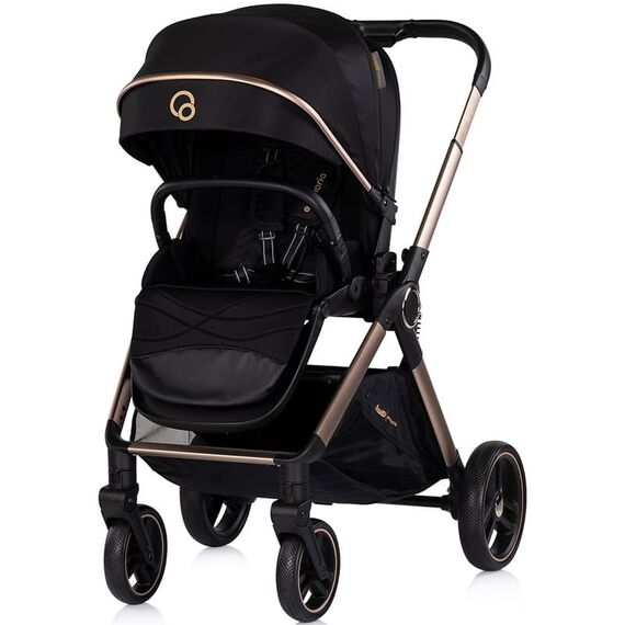 Carucior Chipolino Euphoria 3 in 1 noir, Culoare: Negru, Model: 3 in 1 - poza 4 - ExclusivMAG.ro
