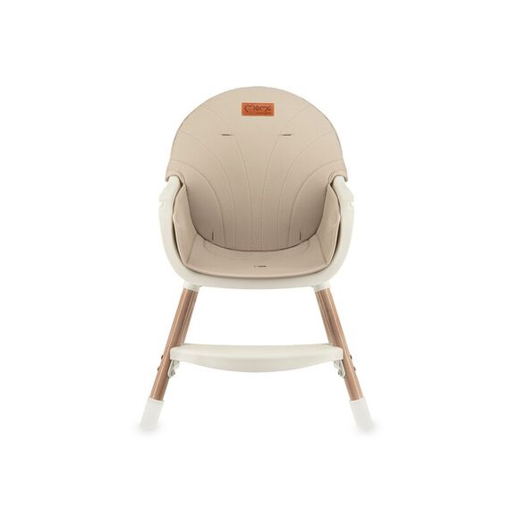 Scaun de masa copii Momi Reki, Piele ecologica, Beige, Culoare: Bej - poza 4 - ExclusivMAG.ro
