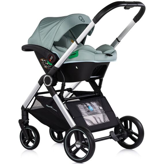 Carucior Chipolino Euphoria 3 in 1 matcha, Culoare: Turcoaz, Model: 3 in 1 - poza 8 - ExclusivMAG.ro