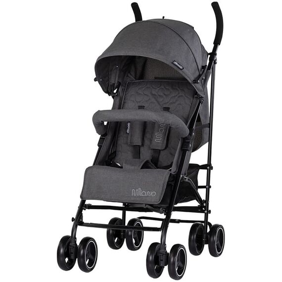 Carucior sport Chipolino Milano charcoal, Culoare: Gri/Negru, Model: sport  - ExclusivMAG.ro