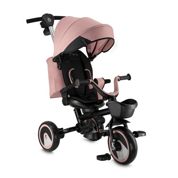 Tricicleta Multifunctionala 3 in 1 cu scaun reversibil, Momi ivi - Pink, Culoare: Roz  - ExclusivMAG.ro