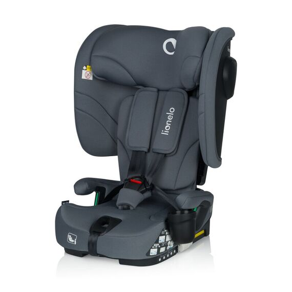 Scaun auto pliabil, Lionelo, Nelly, i-Size, 76- 150 cm, Gri, Culoare: Gri, Grupa: 9-36kg (9 luni - 12 ani) - poza 3 - ExclusivMAG.ro