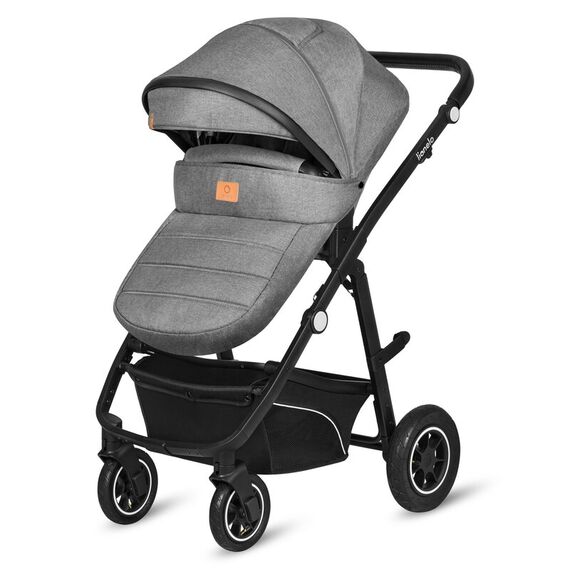 Carucior 3 in 1 Lionelo Bianka - Gri, Culoare: Gri, Model: 3 in 1 - poza 3 - ExclusivMAG.ro
