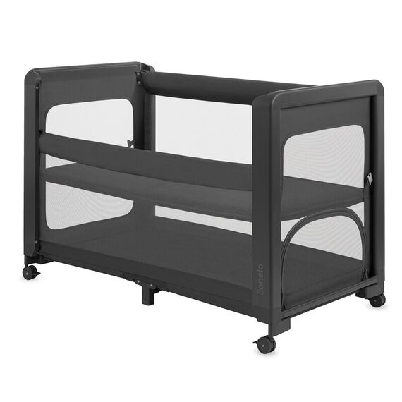 Patut multifunctional, Lionelo, Patty, 5 in 1, 0- 36 luni, Co-sleeper, Tarc de joaca, Patut de calatorie, Gri - poza 2 - ExclusivMAG.ro