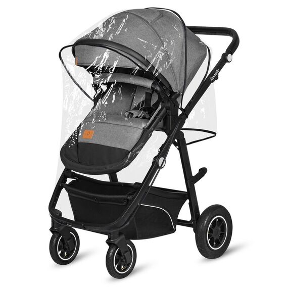 Carucior 3 in 1 Lionelo Bianka - Gri, Culoare: Gri, Model: 3 in 1 - poza 15 - ExclusivMAG.ro