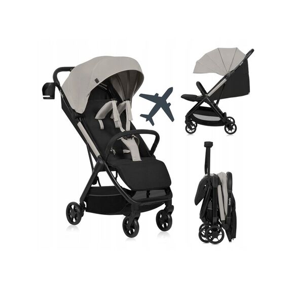 Carucior sport, Lionelo, Julie Air, Pana la 22 kg, 6 luni+, Bej, Culoare: Bej, Model: sport - poza 2 - ExclusivMAG.ro