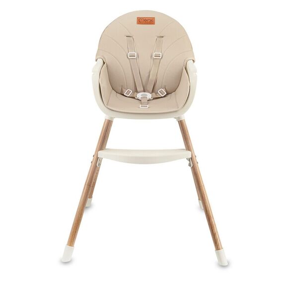 Scaun de masa copii Momi Reki, Piele ecologica, Beige, Culoare: Bej - poza 2 - ExclusivMAG.ro